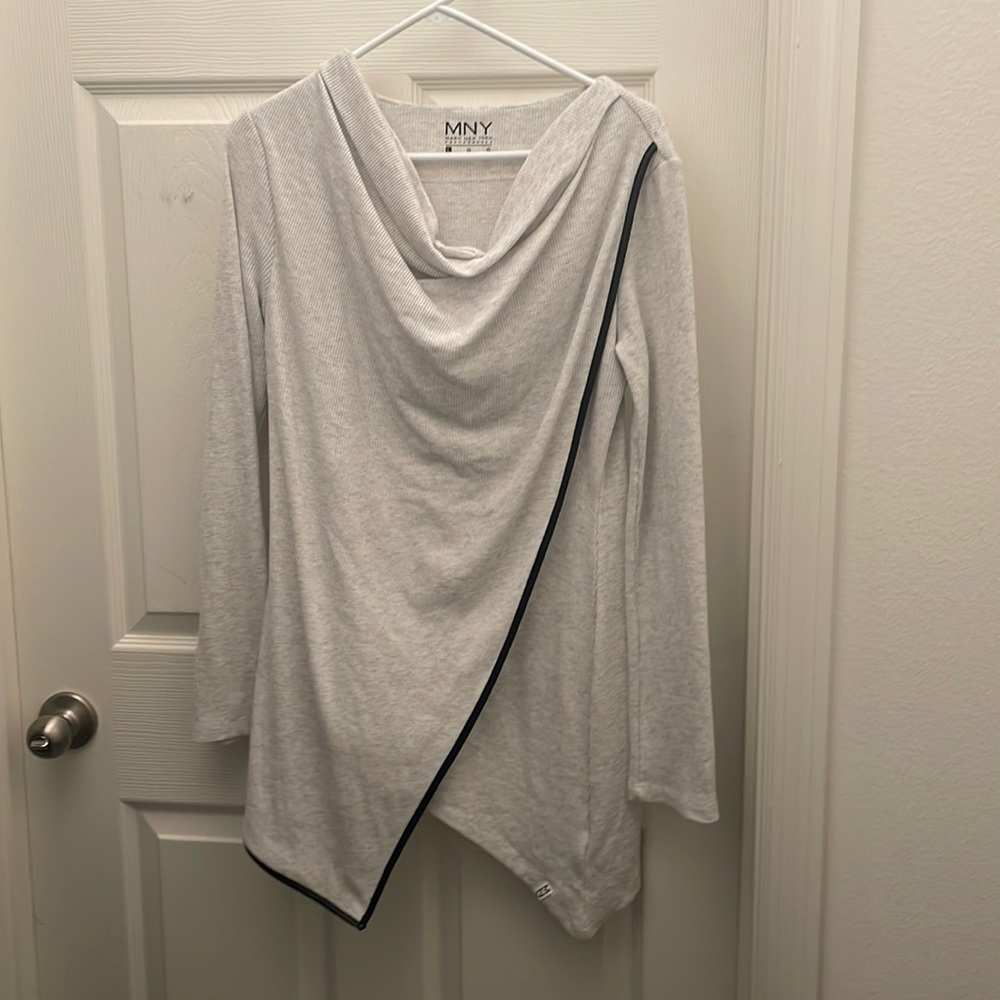 MNY Marc New York thermal waffle tunic shirt